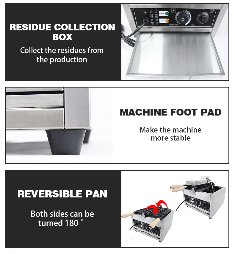 2024 Year Stainless Steel 12 Holes Waffle Makers 1800w Non-stick Waffle Making Machine