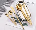 304 High Quality Mirror Gold Stainless Steel Cutlery NC099 Flatware Set
