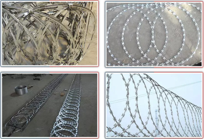 Razor Wire Flat Wrap Stainless Steel 500mm Diameter Coil South Africa