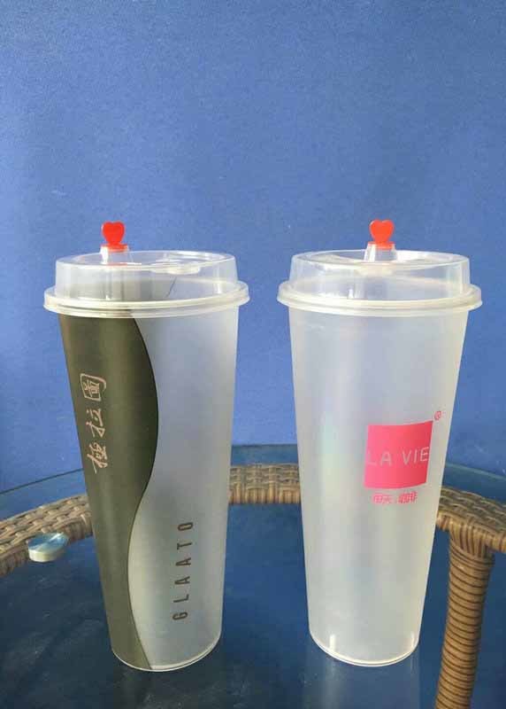 Iml Containers Univeral Audit Plastic Cup with In Mould Label Printing