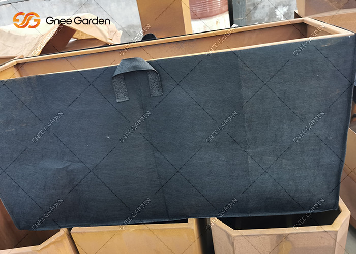 Custom Metal Steel Plant Pots Modern Design Long Box Corten Steel Planter