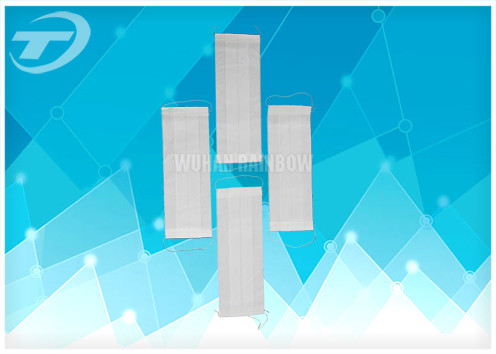 Disposable face mask single ply , made from high quality wood pulp , CE certificated