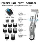 IPX6 Waterproof FCC Hair Trimmer Set For Men Skinsafe Five Speed Adjustment