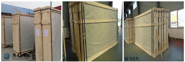 Top quality 4mm euro grey reflective glass panel