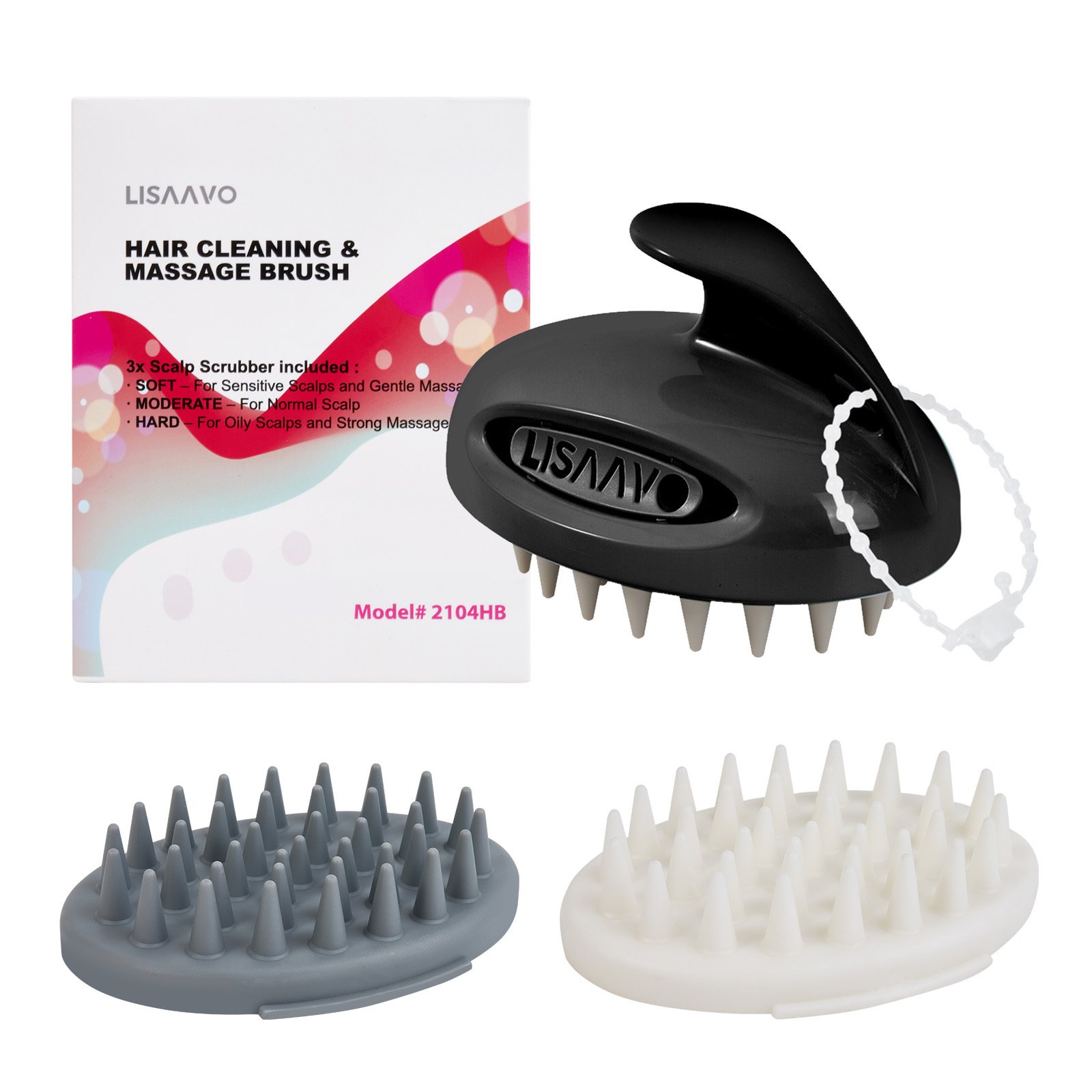 China Pet Hair Wash Massager ABS+TPR Scalp Exfoliating Shampoo Brush wholesale