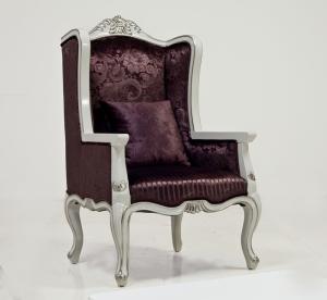 China Brown Lobby Vintage Wooden Arm Chairs wholesale