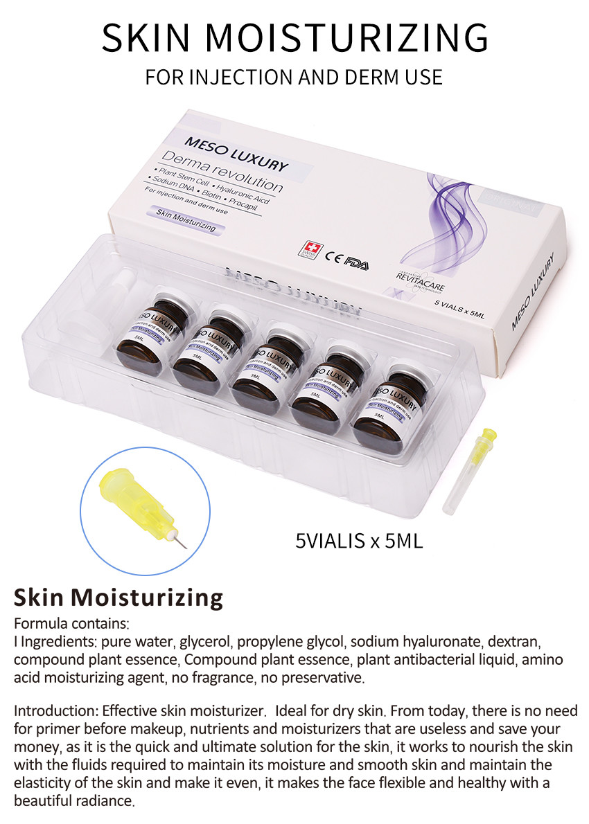 Mesotherapy Skin Moisturizing Serum 5ml Transparent Hyaluronic Acid Serum For Face
