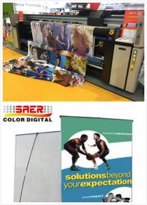 China Printer Heads Digital Fabric Sublimation Textile Printing For Banner wholesale