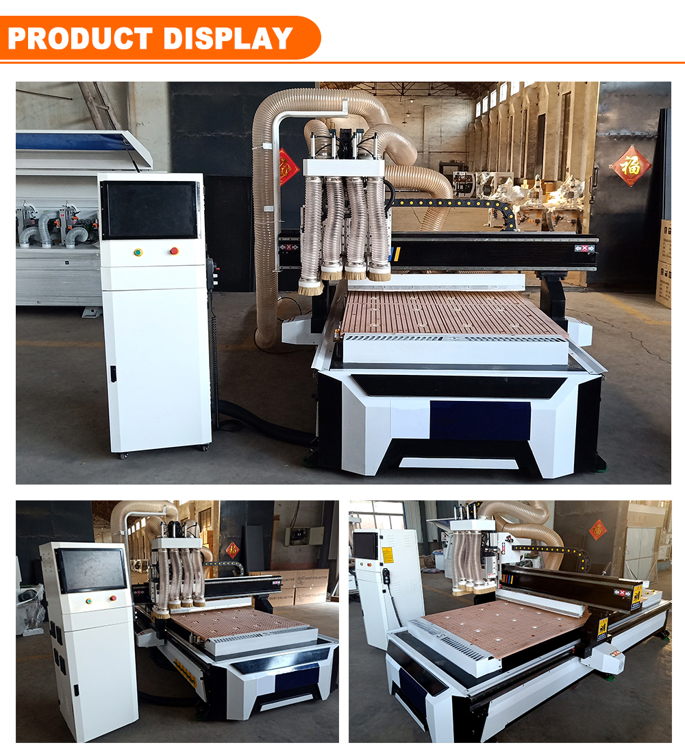 Max. Working Speed 25000mm/min 1300×2500mm Working Table Size Woodworking CNC Router