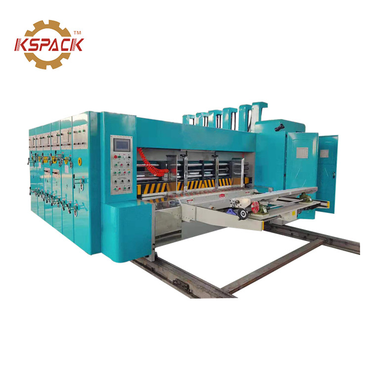 Auto Feeder 4 Color Corrugated Box Printing Machine Slotter Stacker