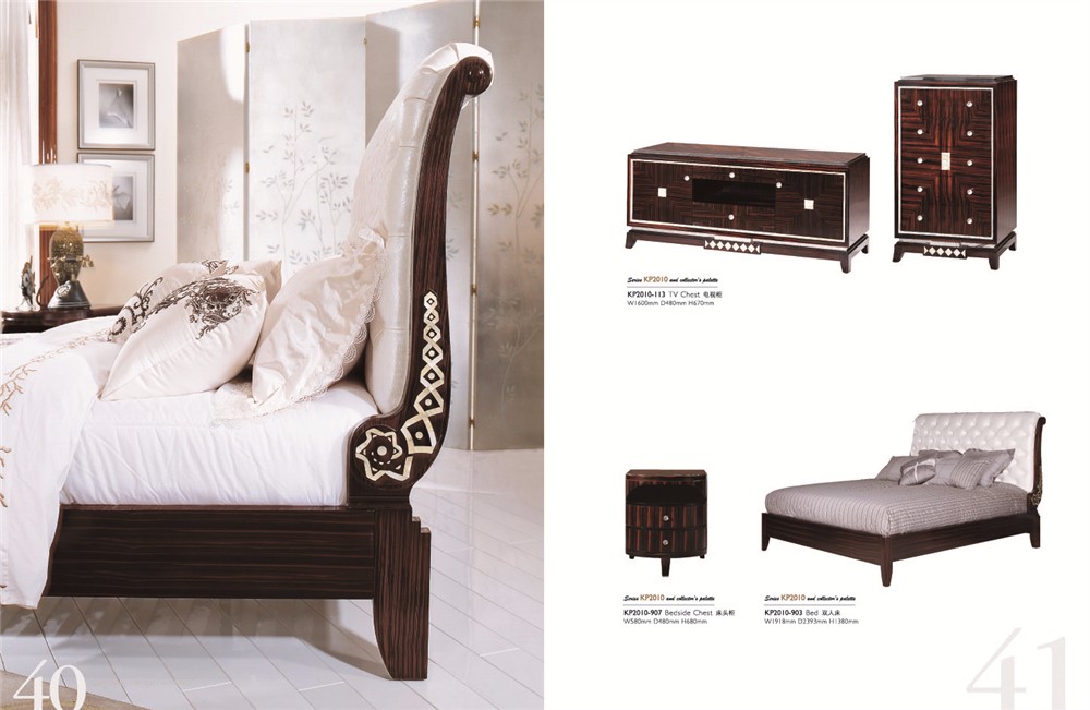 Teak wood craft bed furniture poster beds MKBN-KP2020M-903