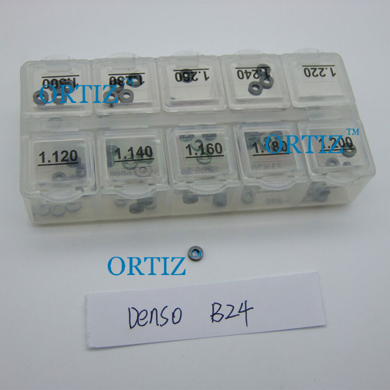 ORTIZ calibration shim Denso common rail adjusting gasket kit B24 size 1.12mm-1.300mm