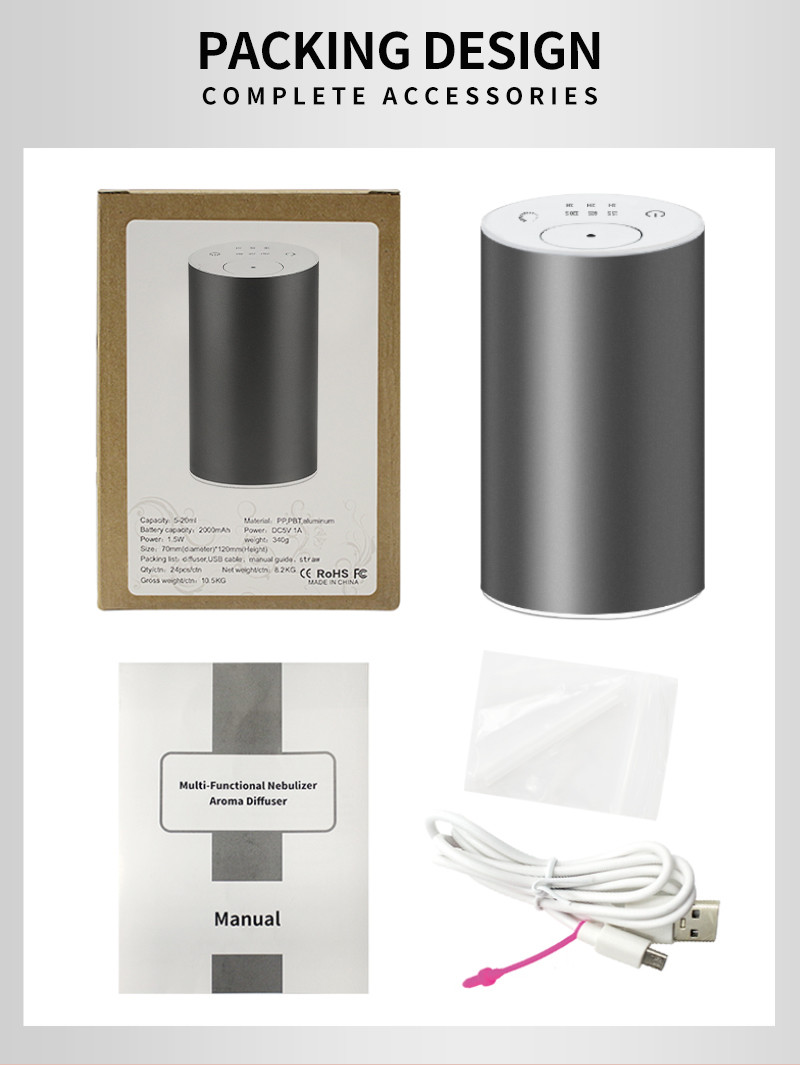 20ml Pure Essential Oil Waterless Nebulizing Diffuser