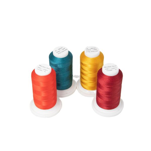 Boho Multi Color Polyester Embroidery Thread 120d/2 1000Y for Machine Needs