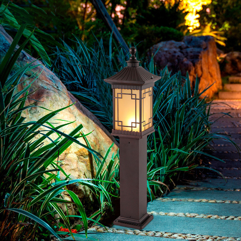 outdoor lawn lamps for decoration easy installation hot-dip galvanized steel pipe high quality stainless steel pole