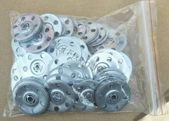 Durable Insulation Galvanised Metal Fixing Disks For Wall & Floor Board