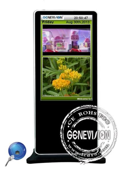 TFT 3G Digital Signage , 1920x 1080 Web Based Digital Signage