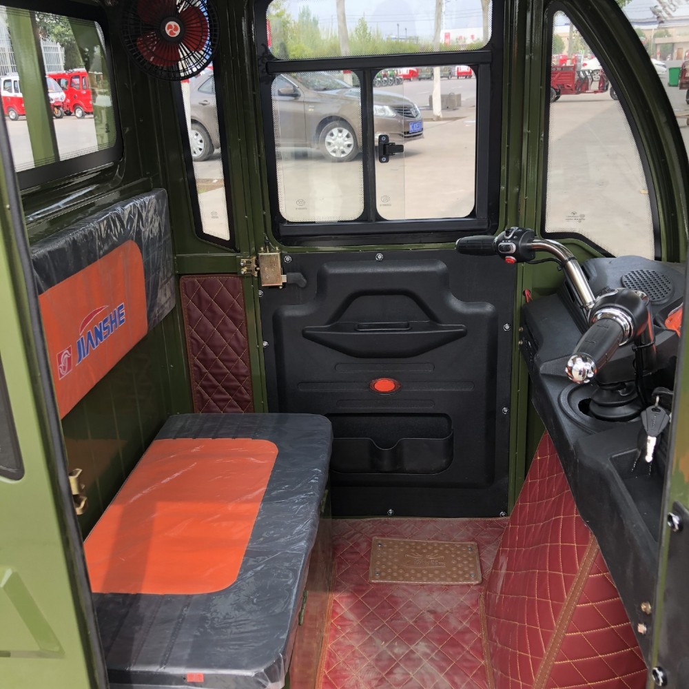 Covered 60V 50km/H Electric Tricycle For Adults