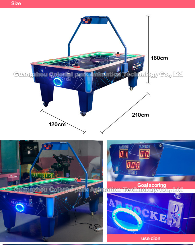 Double player Ticket Arcade Machine , Coin Operated Air Hockey Table