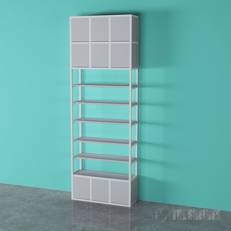 Supermarket Wooden Shop Shelving ISO Certification MDF Boards Material OEM ODM