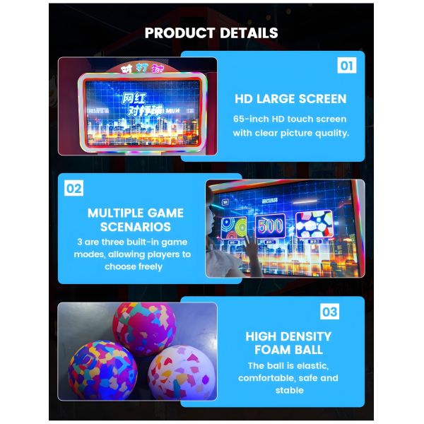 Multi-Player Ball Game In Which Players Compete Against Each Other By Hitting Targets