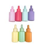 Frosted Matte Colorful 1oz Dropper Bottle 30ml Cosmetic Personal Care Serum