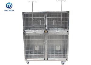 China Combined Stainless Steel Foster Care Hospital Cage With The Door Unique Sliding Designed wholesale