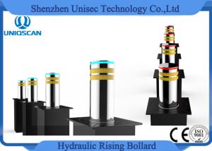 China Traffic Road Safety Barrier Hydraulic Rising Bollards Stainless Car Park Bollards wholesale