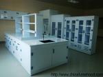 750x850mm Chemistry Lab Furniture Worktable Polypropylene Reagent Shelf