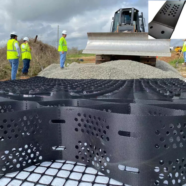 Road Basement Project Solution Capability 3D Model Design with Gravel Grid Geocell