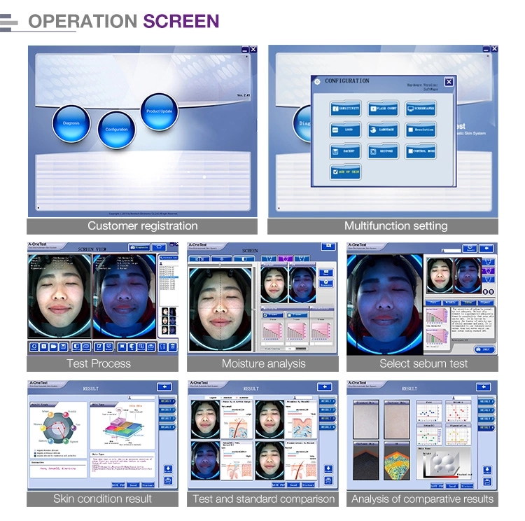 GOMECY skin analyzerskin care machine  beauty equipment for facial skin analysis