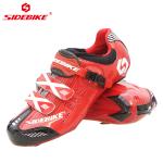 Multifunctional Road Racing Bicycle Shoes , Black Road Bike Shoes Dampproof