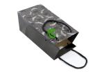 Matt Lamination Logo Custom Retail Bags , OEM Black Retail Shopping Bags