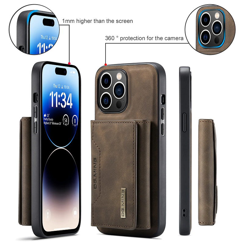 2 in 1 Magnetic Cell Phone Case for IPhone 14 15 Pro Max Customized Logo DG. ming