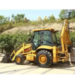 Construction Works 4×4 Backhoe Loader Powering Building Equipment