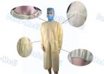 PP Light Yellow Disposable Isolation Gowns Protective Surgery Clothing