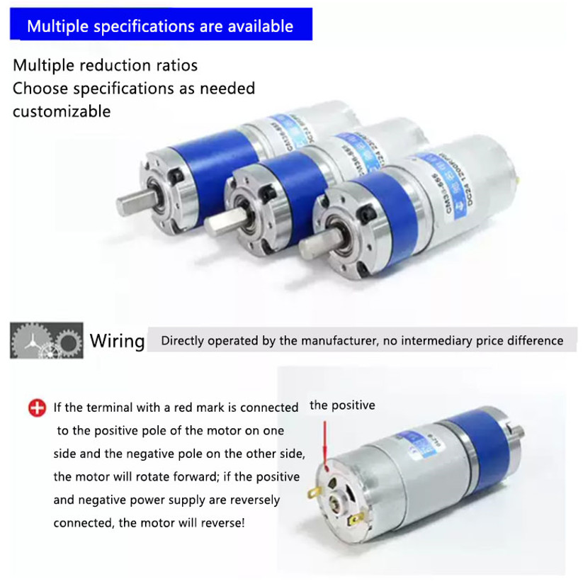 DC Planetary Reducer Motor PG36-555 Brush Dc Planetary Gear Motor 24v 36mm Dc Planetary Gear Motor 12v