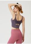 Solid Purple Padded Seamless Yoga Bra Tank Top XL XXL