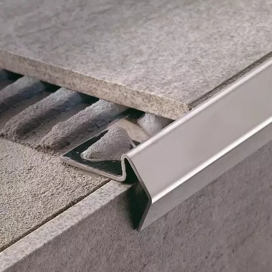 430 316L Stainless Steel Corner Profile Edge Curved For Outside Shaped Tile Trim