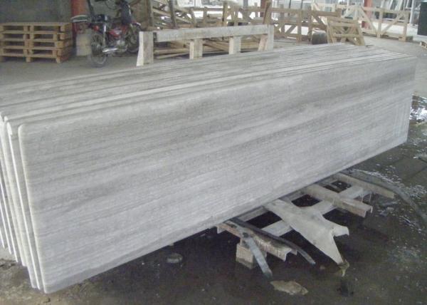 Wood Grain Full Edge Marble Look Countertops , Bathroom Vanity Laminate Marble