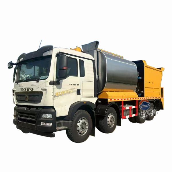 SINOTRUCK HOWO 24000L 6*2 Asphalt Spreader Synchronous Gravel Sealing Truck Mobile Welding Workshop