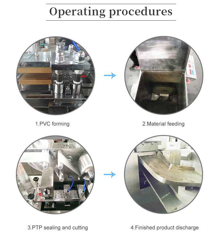 GMP Standard Alu Alu Blister Packing Machine For Capsule Tablet