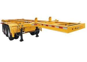 China 30 Ton Skeleton Semi Trailer 20Ft 40Ft Tipping Skel Trailer wholesale