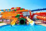 OEM Commercial Garden Play Center Water Games Fiberglass Slide For Children
