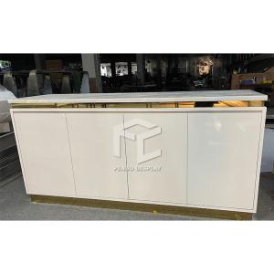 China Modern Custom Ladies Garment Shop Display Counter Stainless Steel Material wholesale