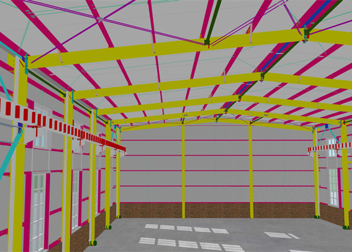Large Span Weld H Beam Prefabricated Steel Structure Workshop Construction