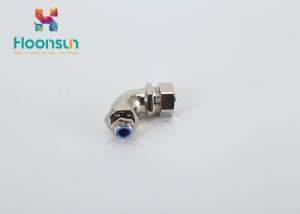 China 90 Degree Flexible Conduit Fittings Elbow Metal / IP66 Metric Brass Cable Gland wholesale