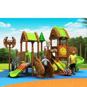 China Outdoor Kids Playground Slides Equipment PVC Coating Roto Moulded wholesale