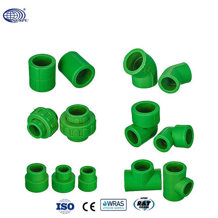 Senpu Custom PPR Pipes Fittings Green Poly PPR Reducing Socket 3 Inch