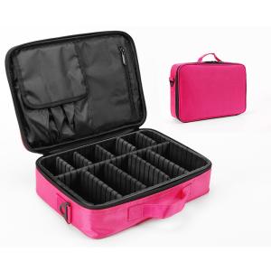 China Adjustable Dividers Travel Cosmetic Organizer Toiletry Bag wholesale